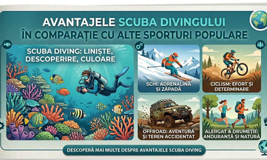 De ce scuba divingul oferă mai mult decât skiul, ciclismul sau offroad-ul?