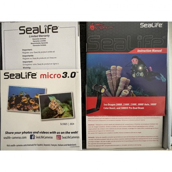 Camera Foto SeaLife MICRO 3.0 64GB + Dragon LIGHT, Limited Edition- SECOND HAND