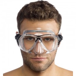 BIG EYES EVOLUTION MASK SIL CLEAR/FRAME BLUE BLACK