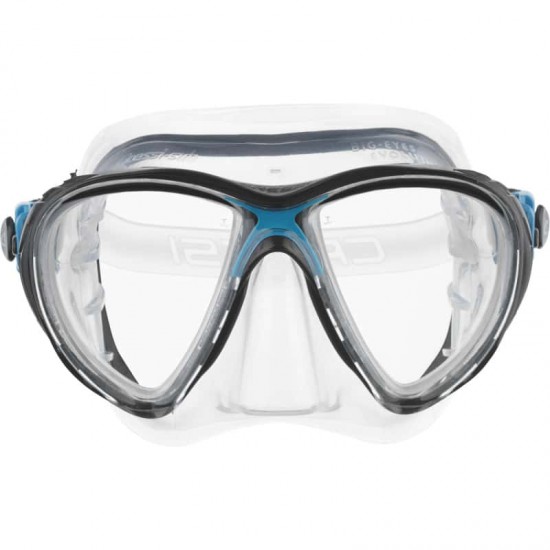 BIG EYES EVOLUTION MASK SIL CLEAR/FRAME BLUE BLACK