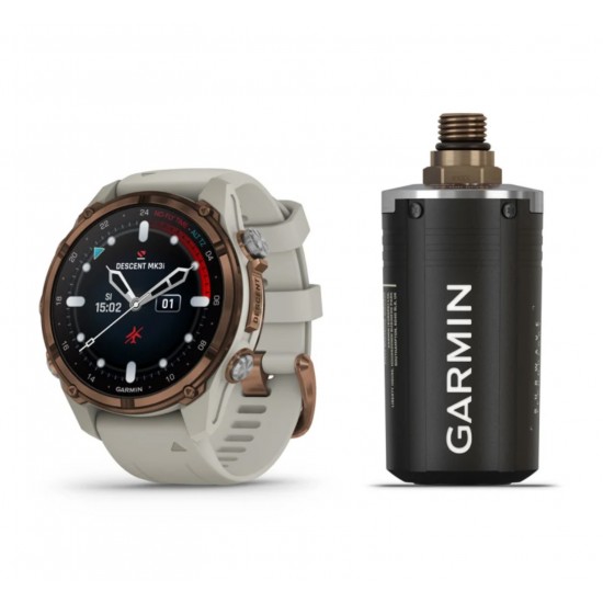 COMPUTER GARMIN DESCENT MK3i 43mm + TRANSMITATOR DESCENT T2