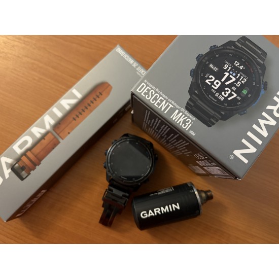 COMPUTER GARMIN MK3i 51mm FULL TITAN + SONDA DESCENT T2 - SECOND HAND